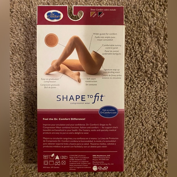 Brand new! Compression hose by Dr. Comfort, full leg compression hose - Picture 2 of 3